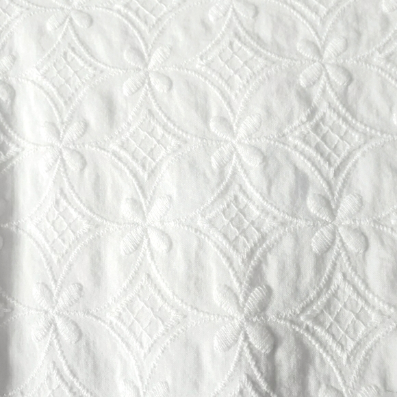 NEW Talbots Embroidered Eyelet Sheath Sleeveless White Dress sz 6P - Picture 12 of 16